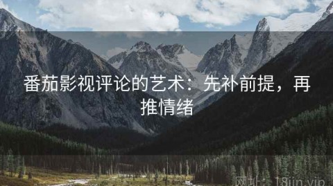 番茄影视评论的艺术：先补前提，再推情绪