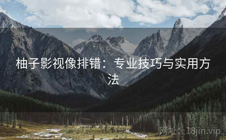 柚子影视像排错:专业技巧与实用方法 柚子影视像排错:专业技巧与实用方法